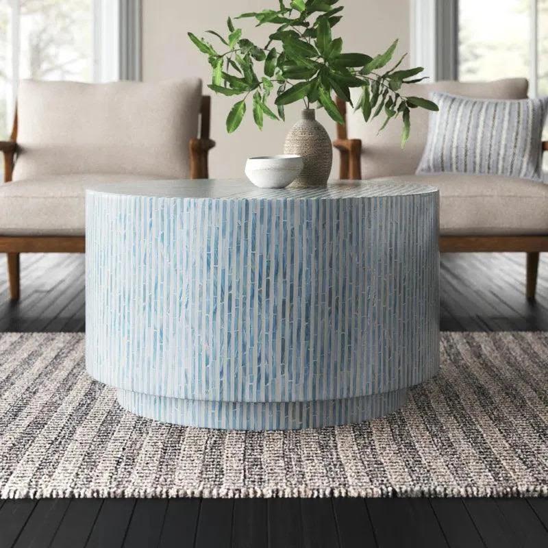 Marcello coffee table in mother of pearl