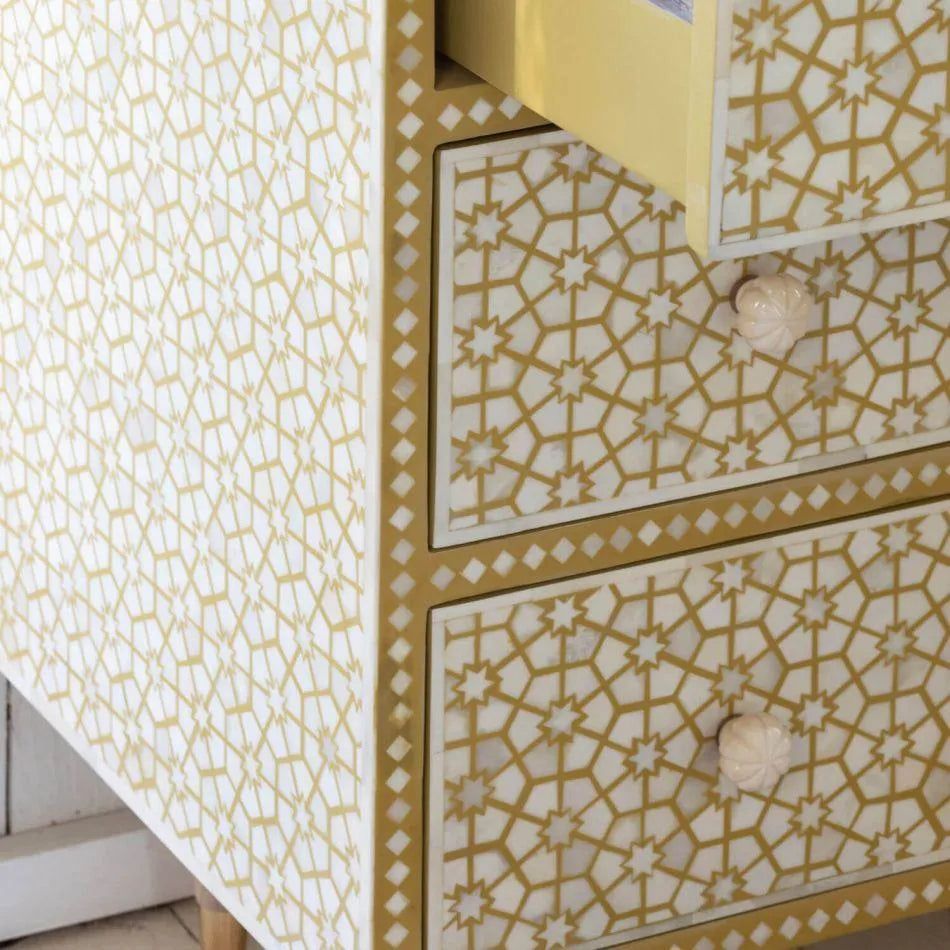 Jodha furniture Jaipur  chest of drawers in bone inlay - Image 5