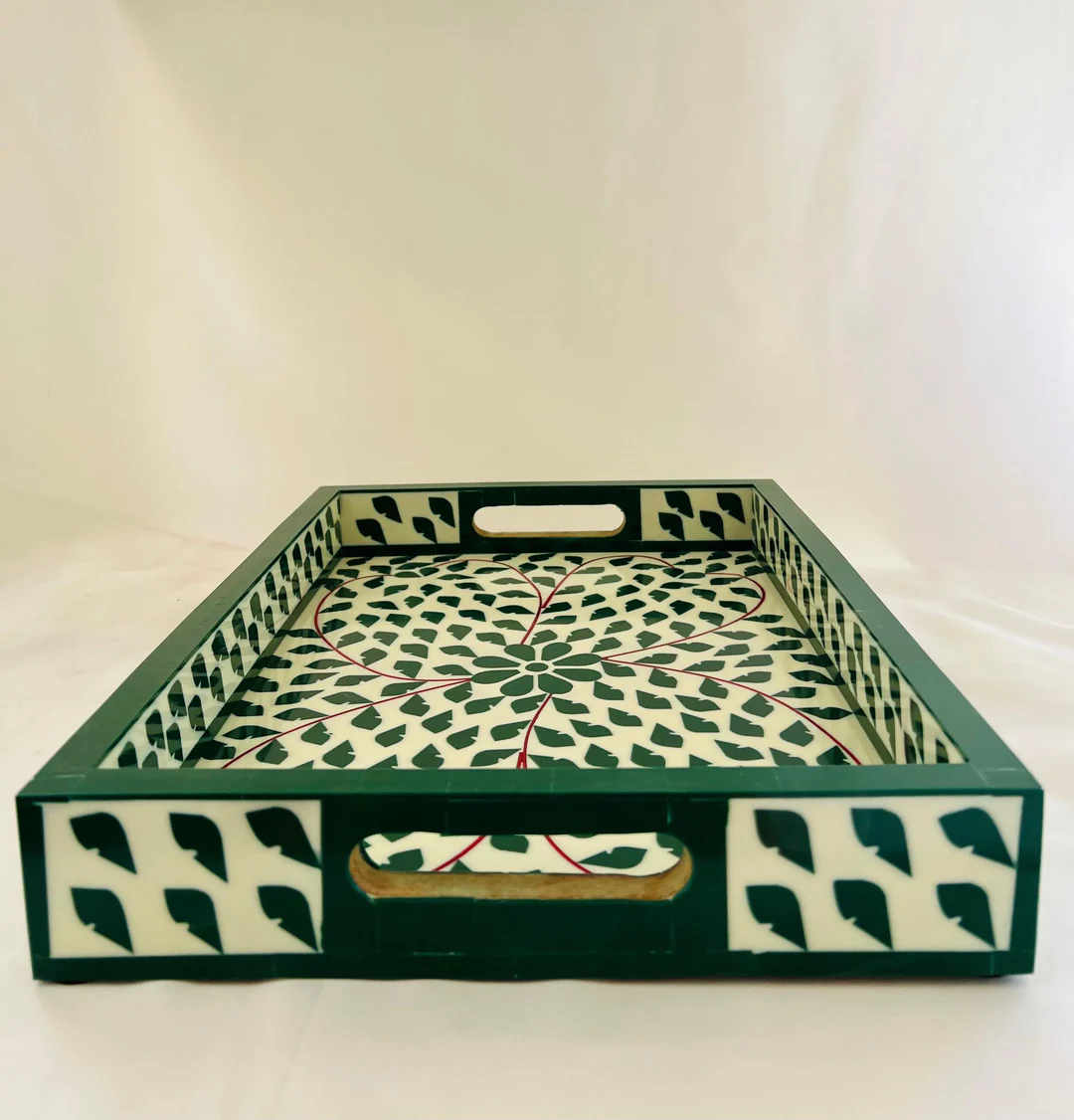 Jodha Furniture Regal Tray In Bone Inlay - Image 3